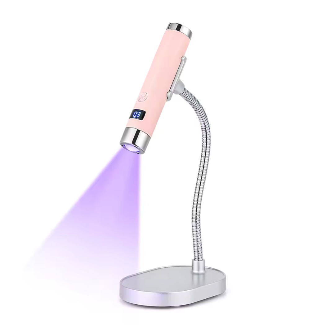 Secador UV Profesional 2 en 1: Manicure Manos Libres con Temporizador Inteligente
