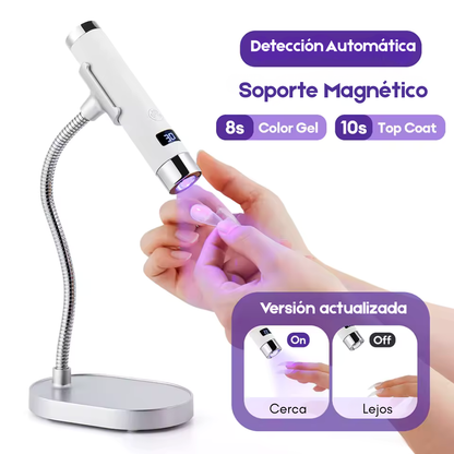 Secador UV Profesional 2 en 1: Manicure Manos Libres con Temporizador Inteligente